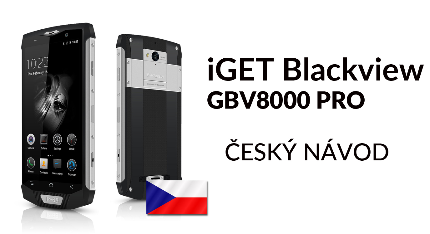 Blackview GBV8000 Pro návod