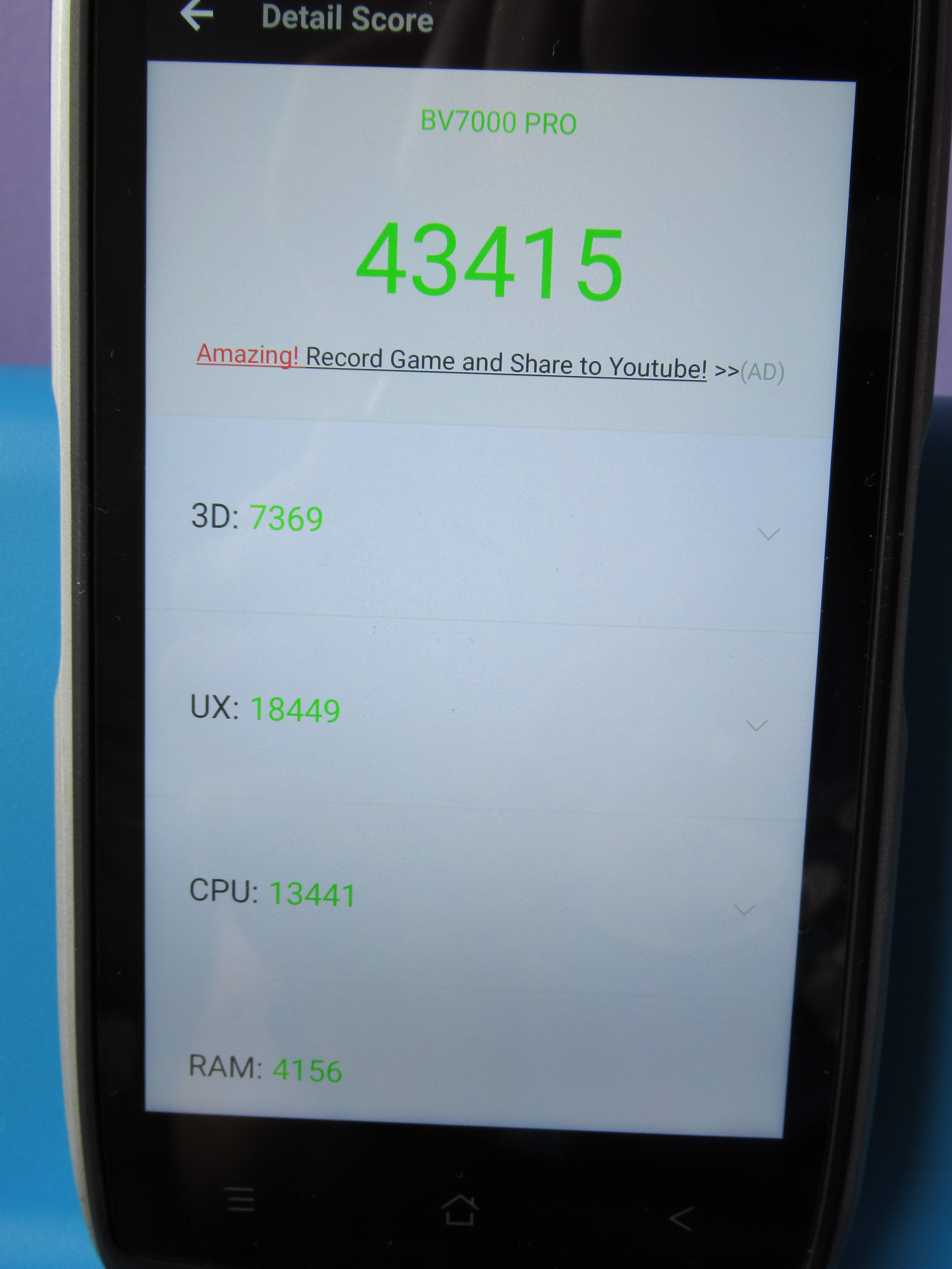 iGET Blackview GBV7000Pro Silver benchmark