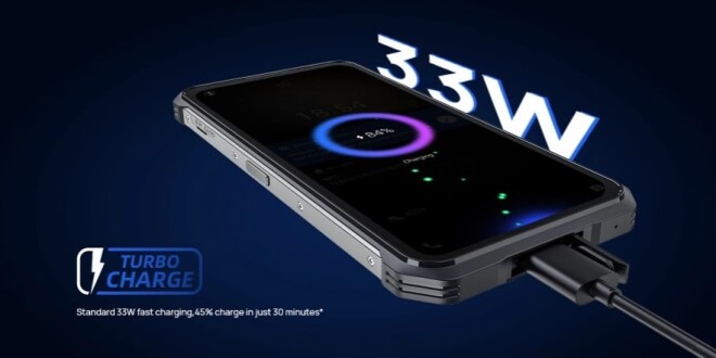 DOOGEE V10 bezdrátové nabíjení baterie