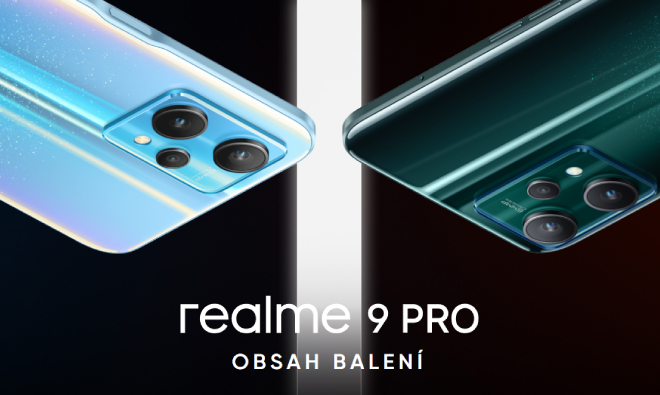 Realme 9 Pro obsah balení + unboxing