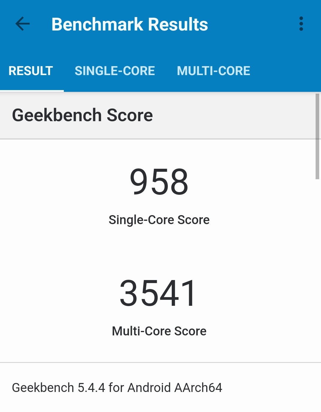 realme GT Neo 3 GeekBench výsledek