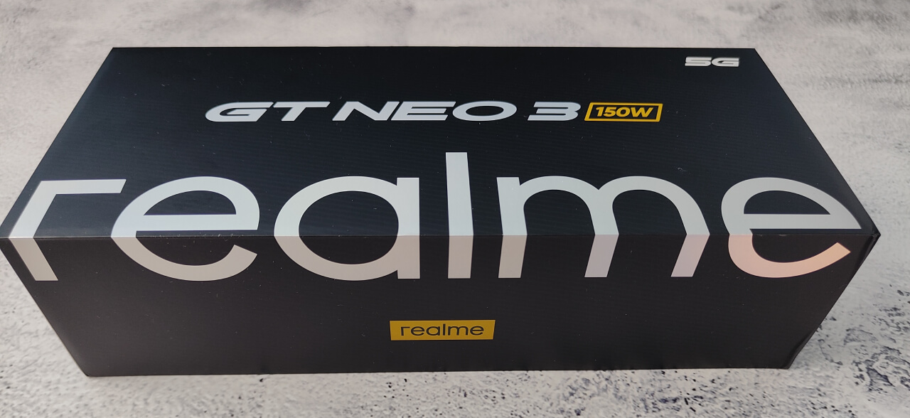 realme GT Neo 3 krabice