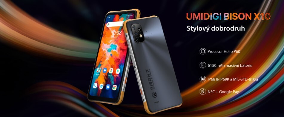 Odolný telefon UMIDIGI BISON X10